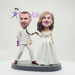 Wedding Cake Topper Get Married Custom Bobblehead
