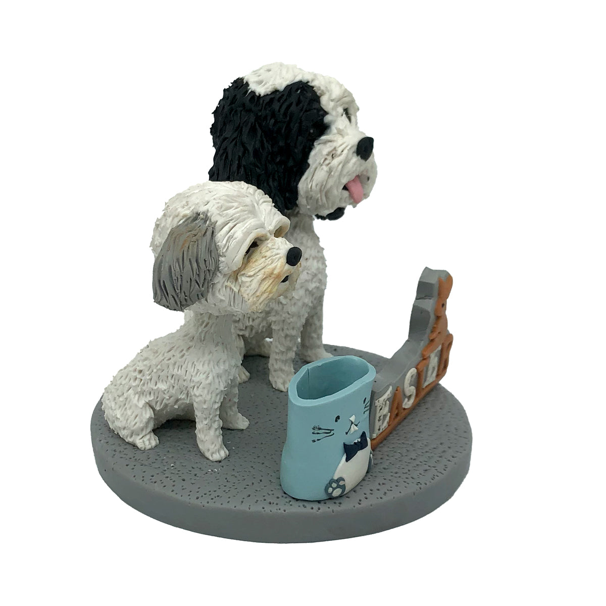 Custom Bobblehead Two Cute Pet Dogs, Custom Your Own Dog Bobbleheads