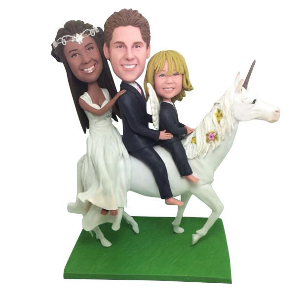 Family Member Two Dogs Bobblehead - Pet Family Gift