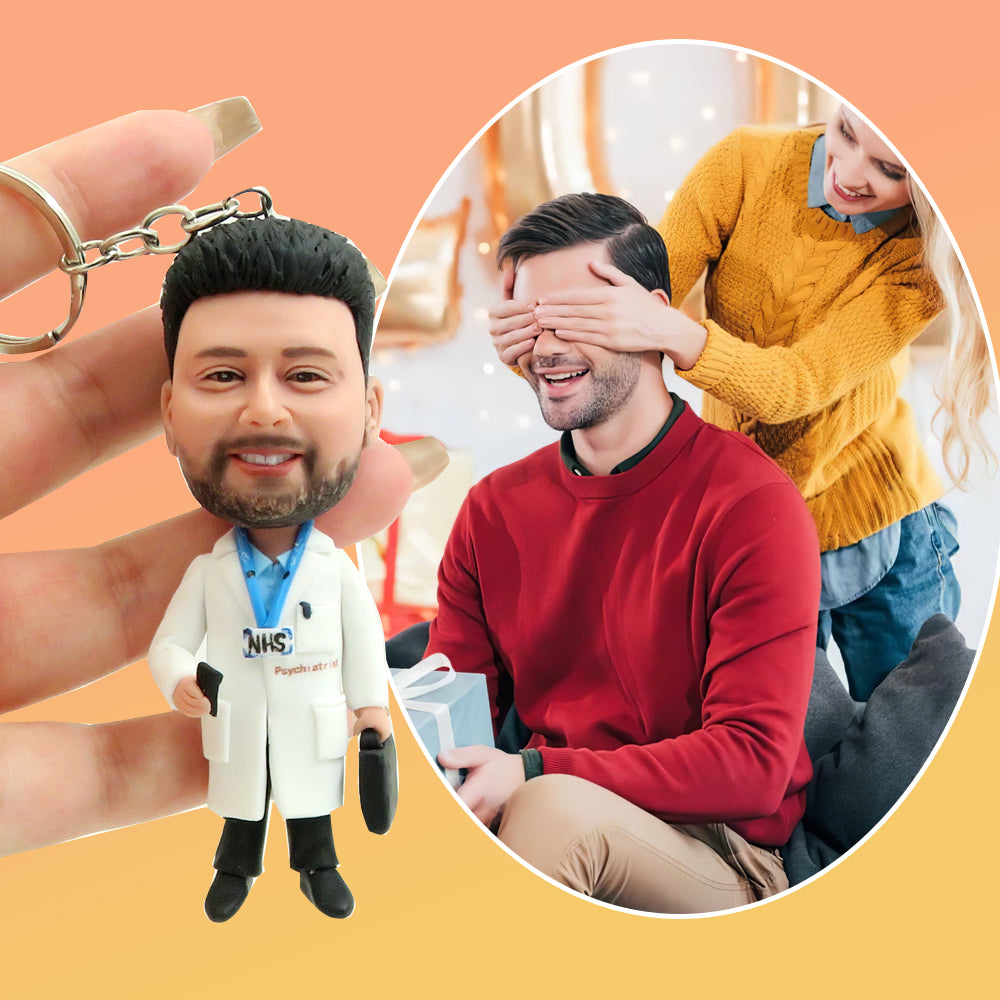 Customizable Keychains Bobblehead Sculpted From Photo Online - Gifts ...