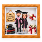 Personalized Graduation 3D Figurine Shadow Box
