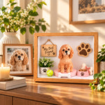 Personalized Pet 3D Figurine Shadow Box