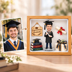 Personalized Graduation 3D Figurine Shadow Box