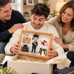 Personalized Graduation 3D Figurine Shadow Box
