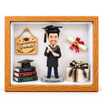 Personalized Graduation 3D Figurine Shadow Box