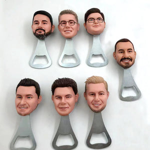 Personalized Custom Male Face Funny Bottle Opener