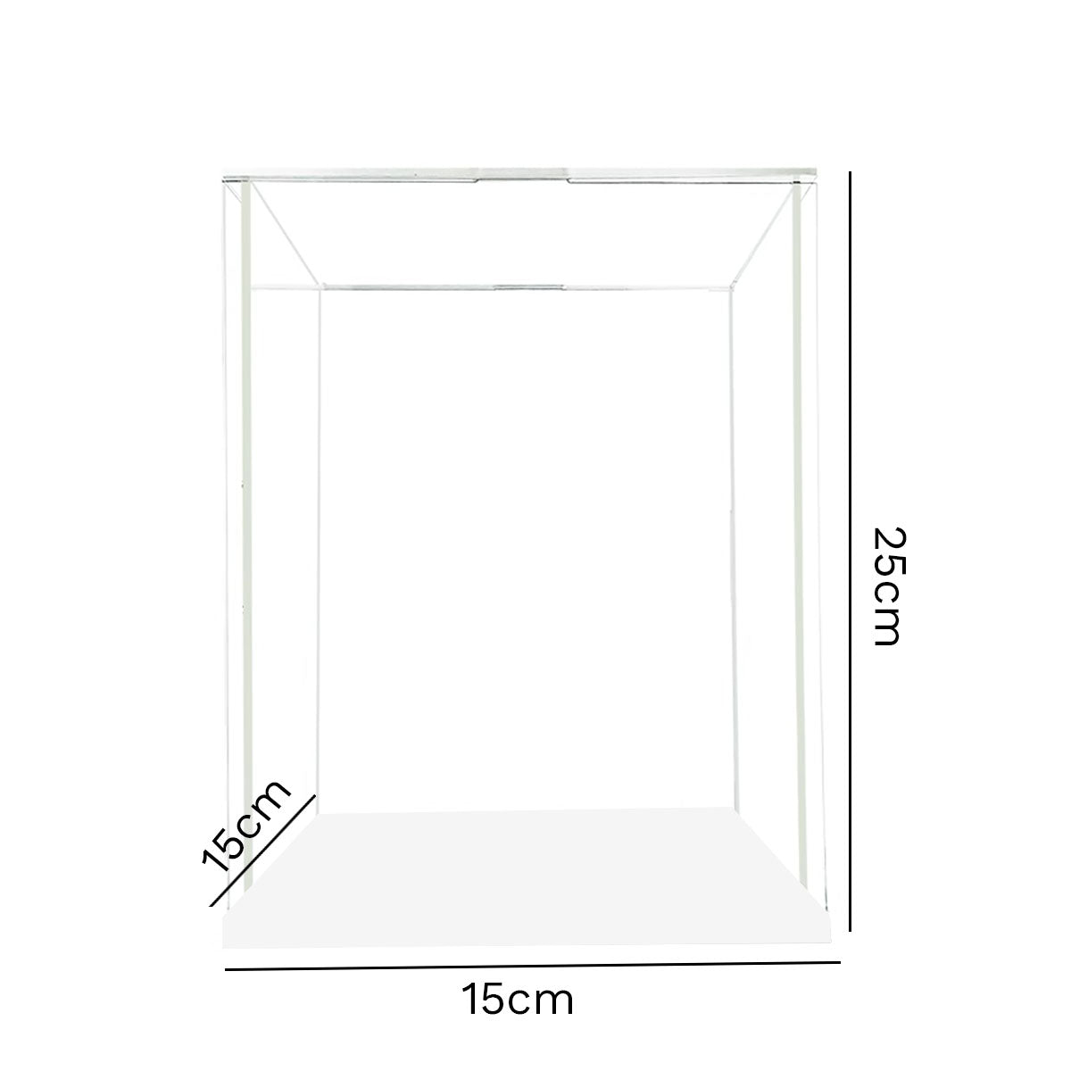 Acrylic Display Case Dustproof Bobblehead Box Desktop Stand