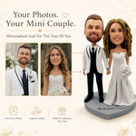 Custom Wedding Bobblehead with White Clothing
