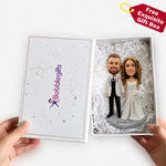 Custom Wedding Bobblehead with White Clothing