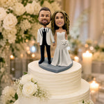 Custom Wedding Bobblehead with White Clothing