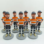Bulk Custom Construction Worker Bobbleheads(Min 5 PCS)