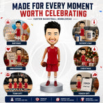 Custom Basketball Bobble Head with Red Jersey