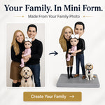 Custom Family Bobblehead - Anniversary Gift