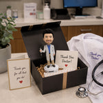 Custom Bobblehead Doctor Holding a Syringe