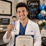 Custom Bobblehead Doctor Holding a Syringe