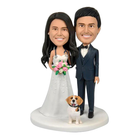 Wedding Couple Custom Bobbleheads