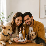 Cake Topper for the Whole Family. Dog Included.