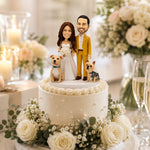 Cake Topper for the Whole Family. Dog Included.