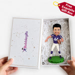 Custom American Football Bobblehead Catch Ball with One Hand