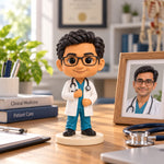 Custom Realistic 3D Printed Doctor or Nurse Figurine from Photo