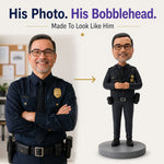 Fully Custom Cop Bobblehead for Male