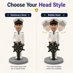 Custom Captain Bobblehead Doll With Rudder