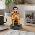 Funny Man On The Toilet Custom Bobblehead