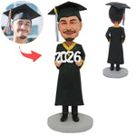 Custom Male Graduation Bobblehead Doll