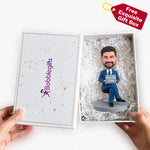 Male Boss Working with Computer Custom Bobblehead