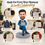 Male Boss Working with Computer Custom Bobblehead