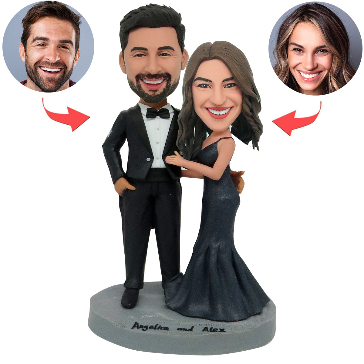 Prom Couple Custom Bobblehead From Photo Online – BobbleGifts