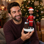 Custom Bobblehead Santa Claus with Christmas gifts
