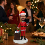 Custom Bobblehead Santa Claus with Christmas gifts