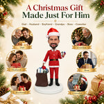 Custom Bobblehead Santa Claus with Christmas gifts
