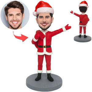 Santa Claus Carrying Gifts Custom Bobblehead