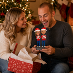 Happy New Year Christmas Gift Custom Couple Bobblehead