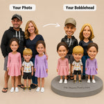 Custom Family Bobbleheads with 3 Kids