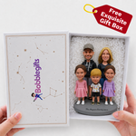 Custom Family Bobbleheads with 3 Kids