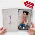 Custom Bobbleheads Humorous Women Sit On Toilet