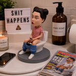 Custom Bobbleheads Humorous Women Sit On Toilet