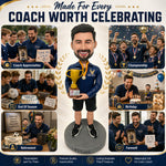 Custom Male Bobblehead with Championship Trophy