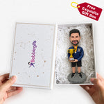 Custom Male Bobblehead with Championship Trophy