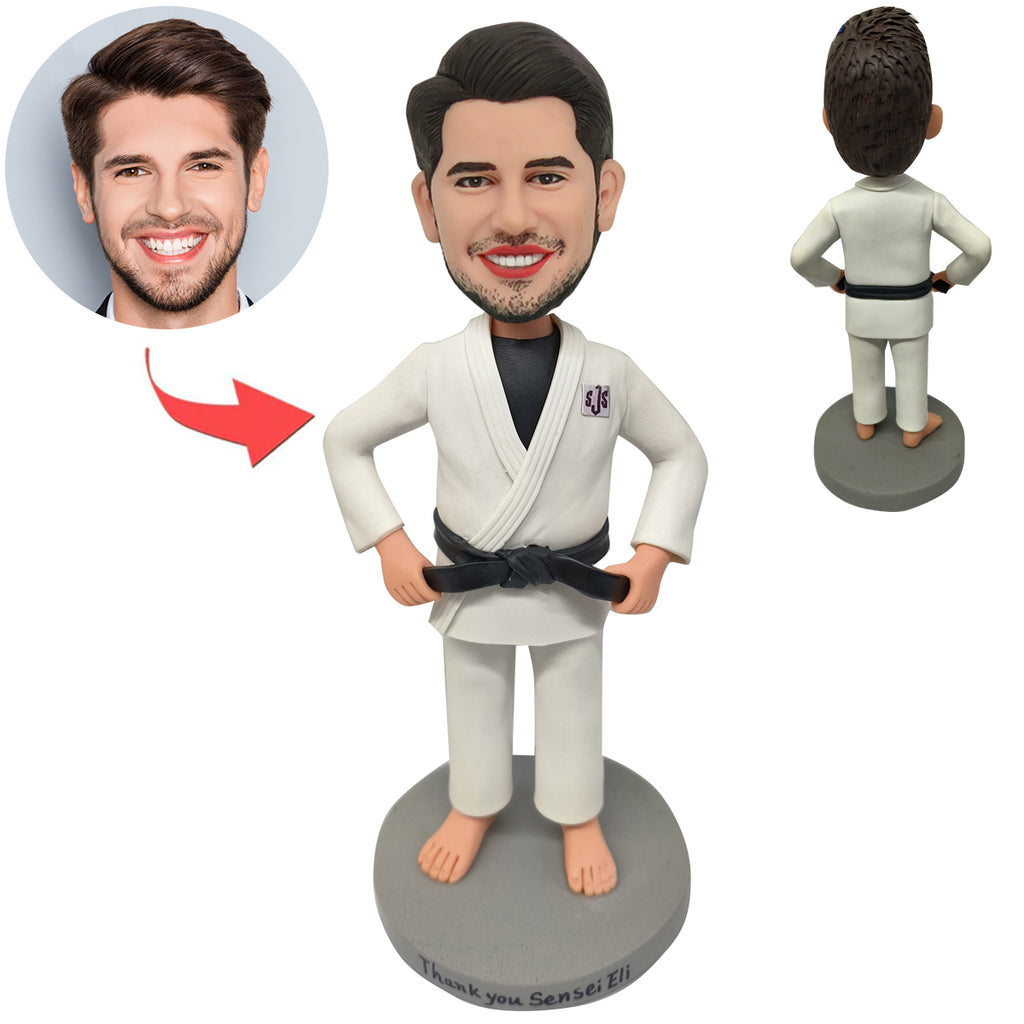 Taekwondo Athlete Custom Bobblehead Doll