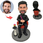 Custom Bobblehead Doll Smoking Man