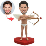 Custom Male Bobblehead Cupid Style - Valentine's Day Gift Ideas