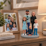 Personalized Custom Family Bobbleheads with 3 Kids