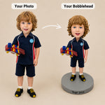 Custom Boy Bobblehead with Toy