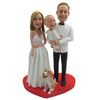 Custom Happy Family Bobblehead Doll For Wedding