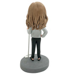 Custom Bobblehead Cleaning Mom With Vacuum Cleaner