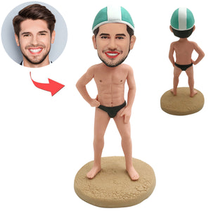 Custom Swimming Male Bobblehead